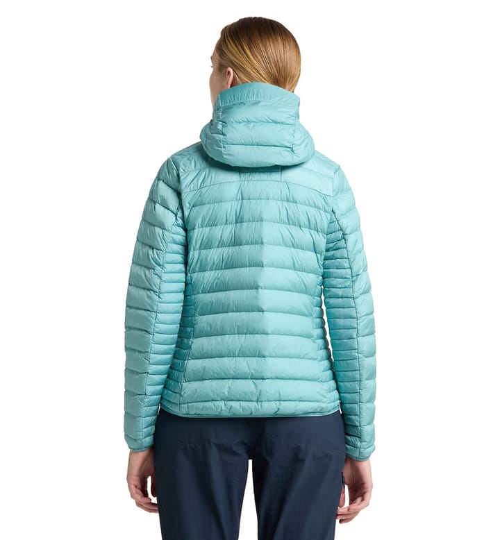 Micro Nordic Down Hood Women Frost Blue