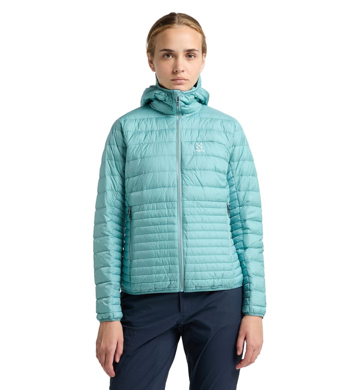 Micro Nordic Down Hood Women Frost Blue