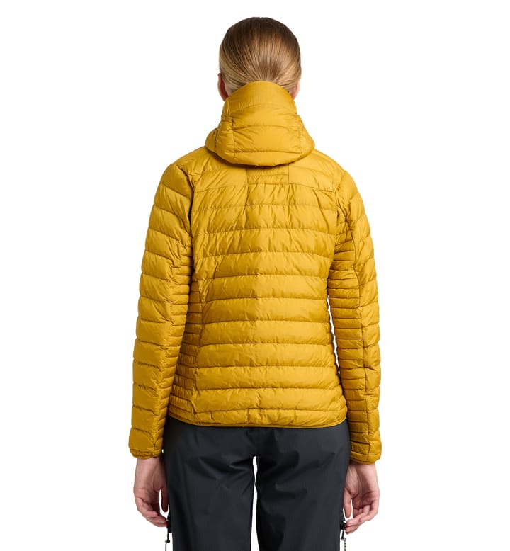 Micro Nordic Down Hood Women Autumn Leaves