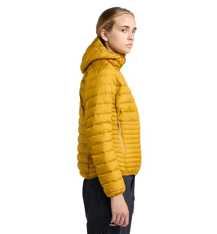 Micro Nordic Down Hood Women Autumn Leaves