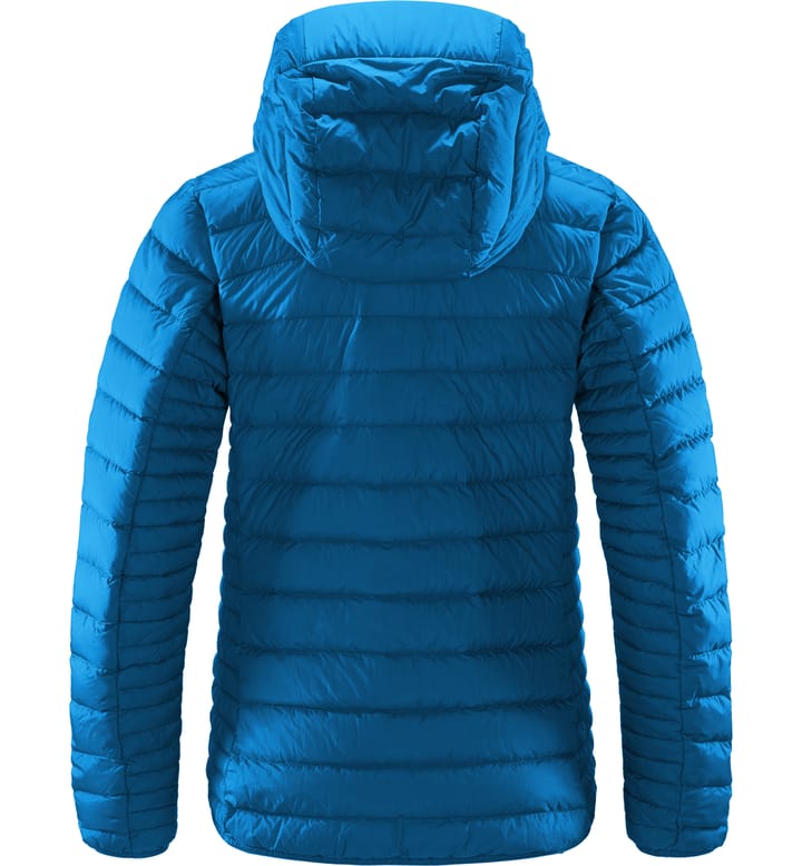 Micro Nordic Down Hood Women Nordic Blue