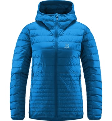 Micro Nordic Down Hood Women Nordic Blue