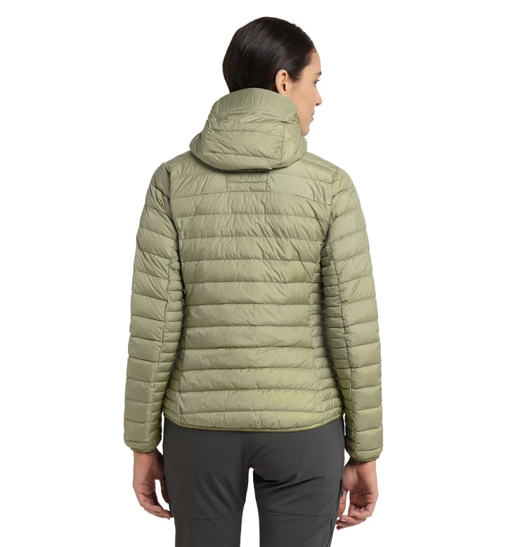 Micro Nordic Down Hood Women Thyme Green