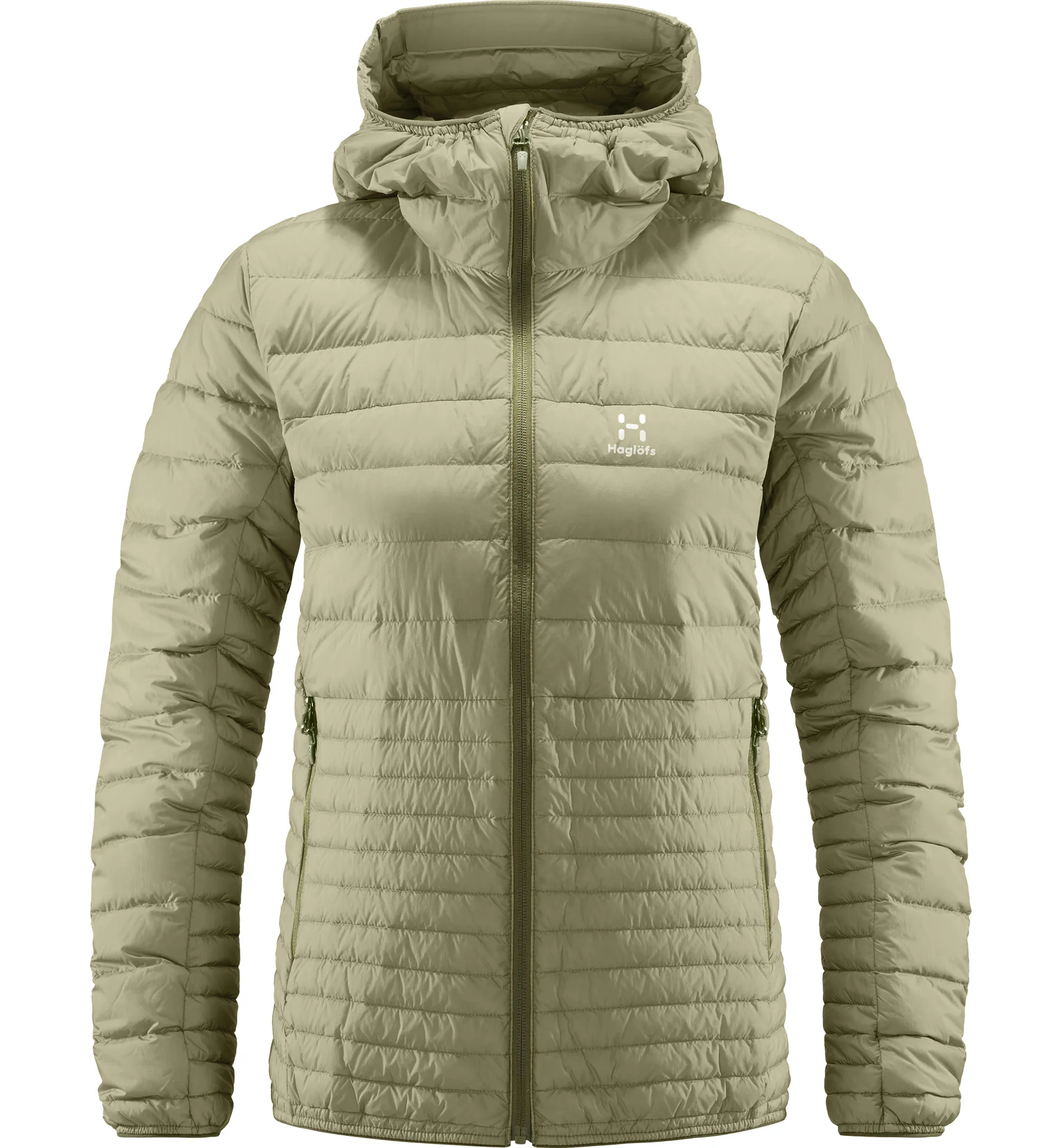 Micro Nordic Down Hood Women Thyme Green