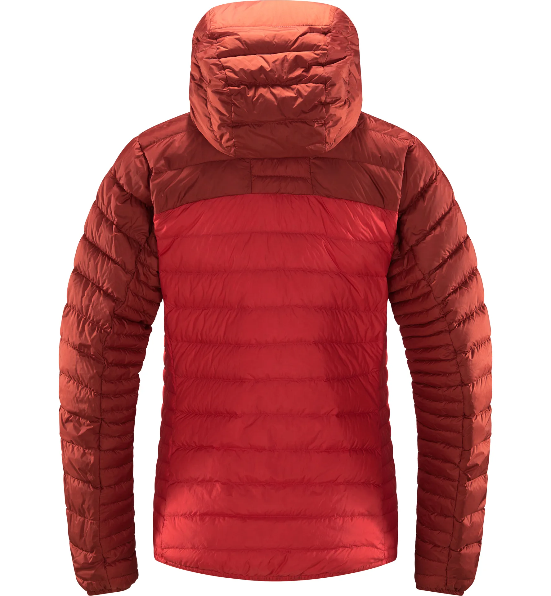 Micro Nordic Down Hood Women Poppy Red/Corrosion