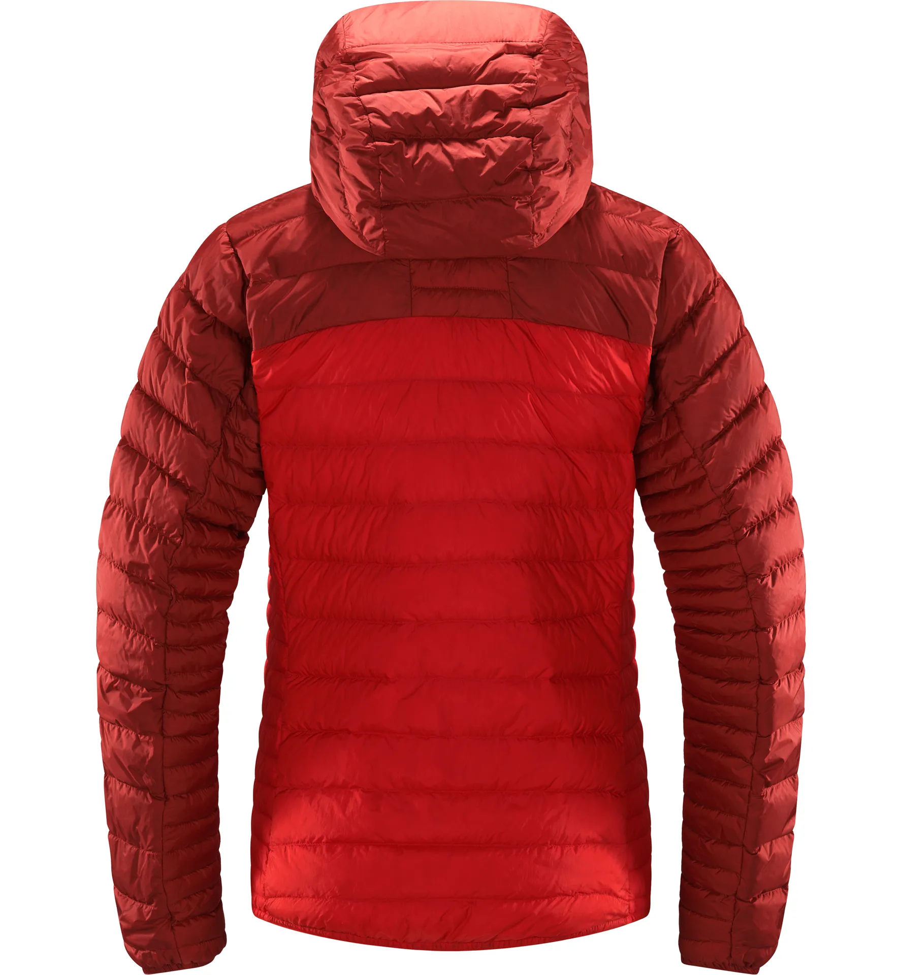 Micro Nordic Down Hood Women Poppy Red/Corrosion