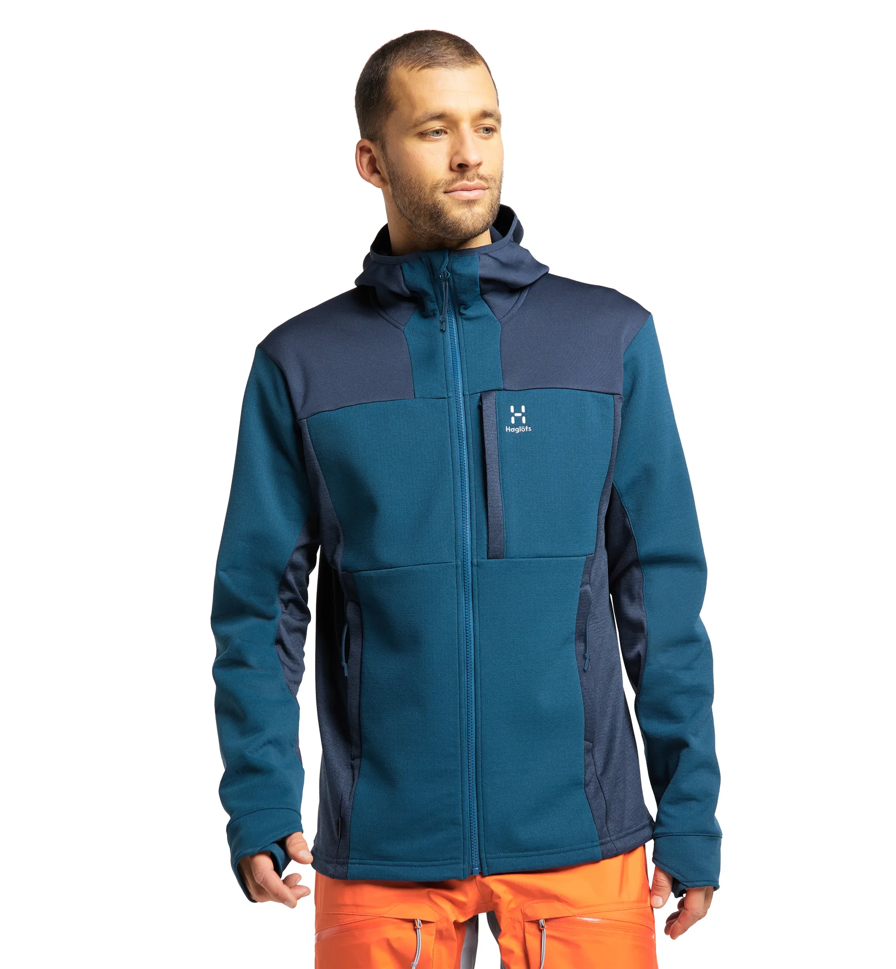 Vassi Mid Hood Men Dark Ocean/Tarn Blue