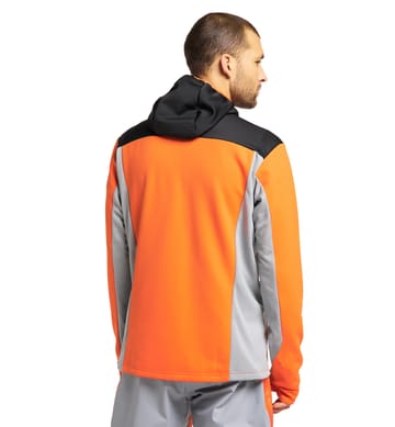 Vassi Mid Hood Men Flame Orange/Concrete