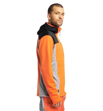 Vassi Mid Hood Men Flame Orange/Concrete