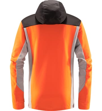 Vassi Mid Hood Men Flame Orange/Concrete