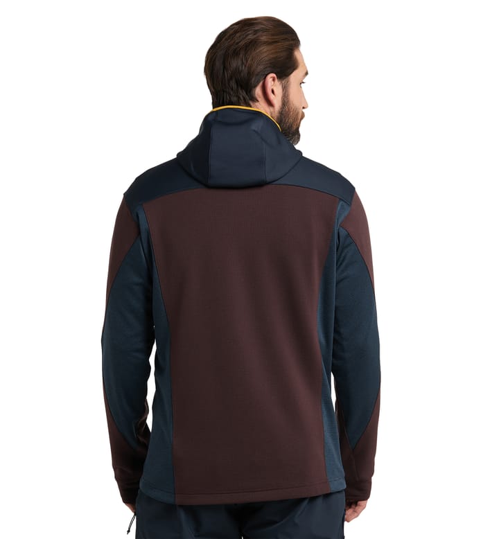 Vassi Mid Hood Men Burgundy Brown/Tarn Blue