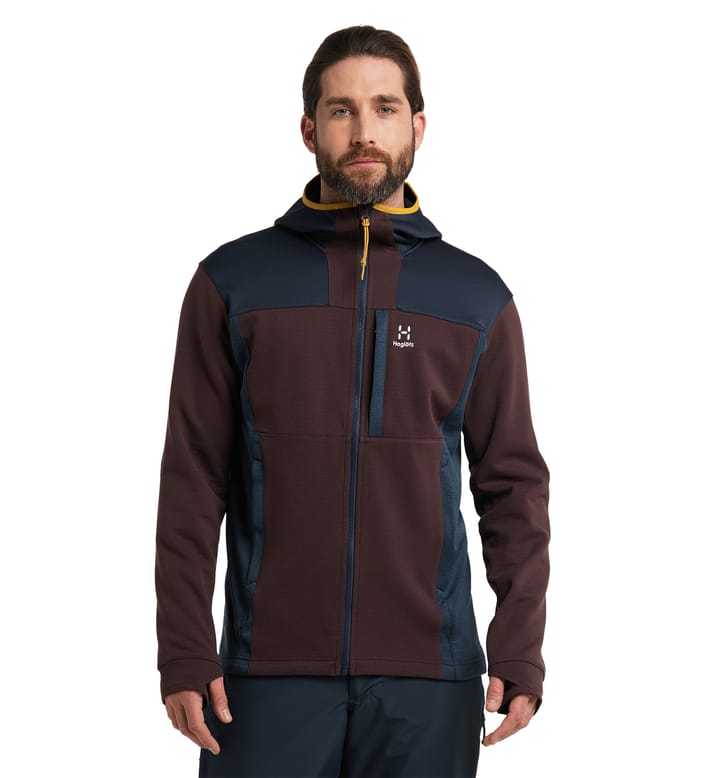 Vassi Mid Hood Men Burgundy Brown/Tarn Blue Vassi Mid Hood Men Burgundy Brown/Tarn Blue