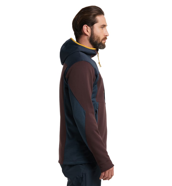 Vassi Mid Hood Men Burgundy Brown/Tarn Blue Vassi Mid Hood Men Burgundy Brown/Tarn Blue