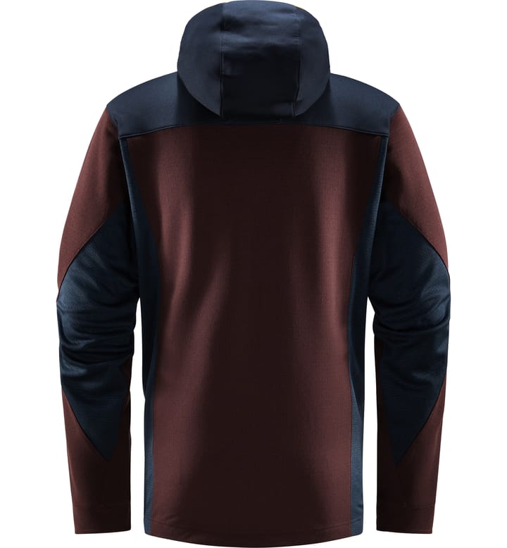 Vassi Mid Hood Men Burgundy Brown/Tarn Blue