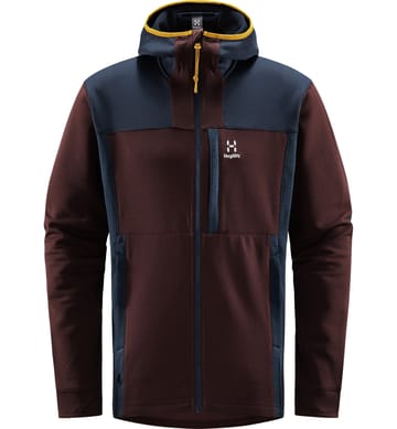 Vassi Mid Hood Men Burgundy Brown/Tarn Blue