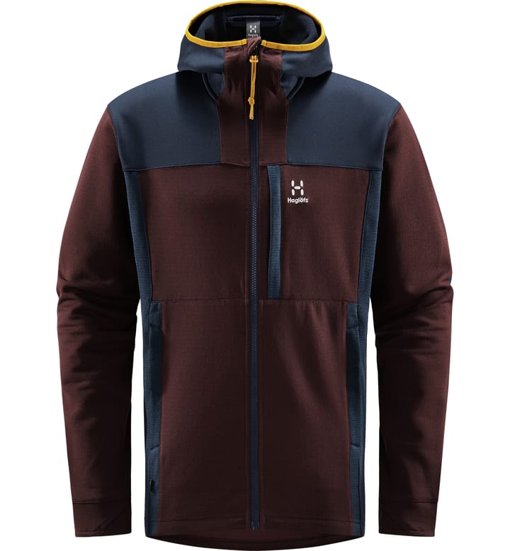 Vassi Mid Hood Men Burgundy Brown/Tarn Blue Vassi Mid Hood Men Burgundy Brown/Tarn Blue
