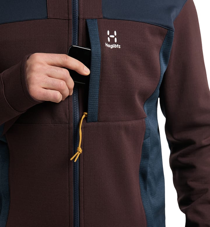 Vassi Mid Hood Men Burgundy Brown/Tarn Blue Vassi Mid Hood Men Burgundy Brown/Tarn Blue