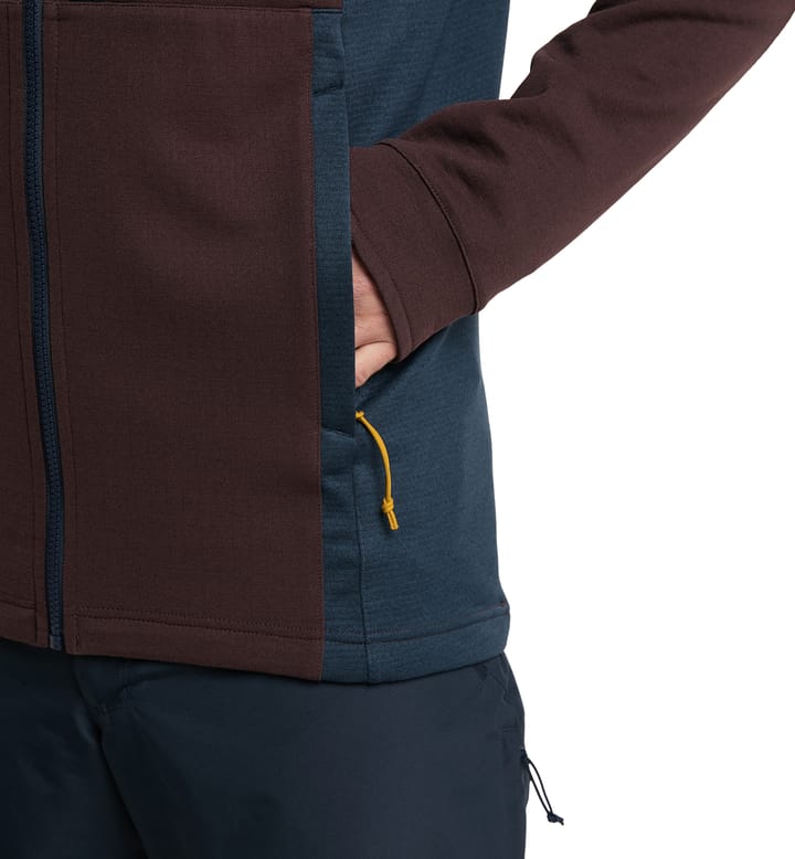 Vassi Mid Hood Men Burgundy Brown/Tarn Blue Vassi Mid Hood Men Burgundy Brown/Tarn Blue