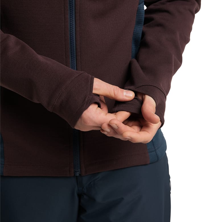 Vassi Mid Hood Men Burgundy Brown/Tarn Blue Vassi Mid Hood Men Burgundy Brown/Tarn Blue