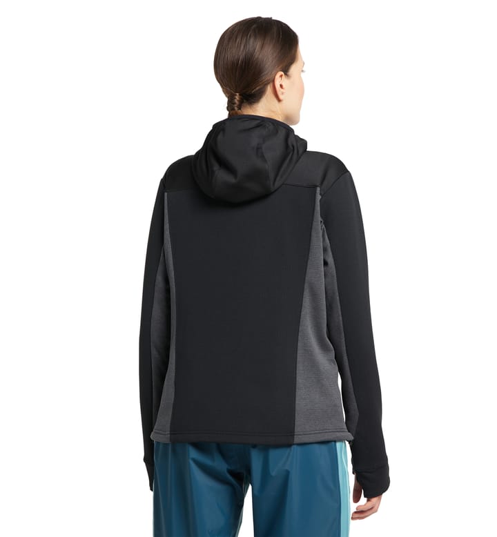 Vassi Mid Hood Women True Black/Magnetite