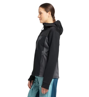 Vassi Mid Hood Women True Black/Magnetite