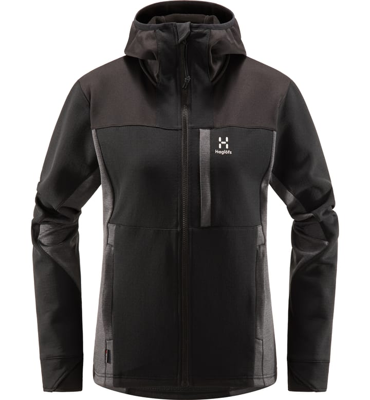 Vassi Mid Hood Women True Black/Magnetite