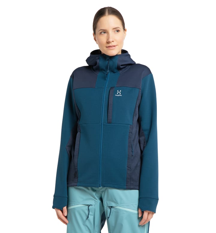 Vassi Mid Hood Women Dark Ocean/Tarn Blue Vassi Mid Hood Women Dark Ocean/Tarn Blue