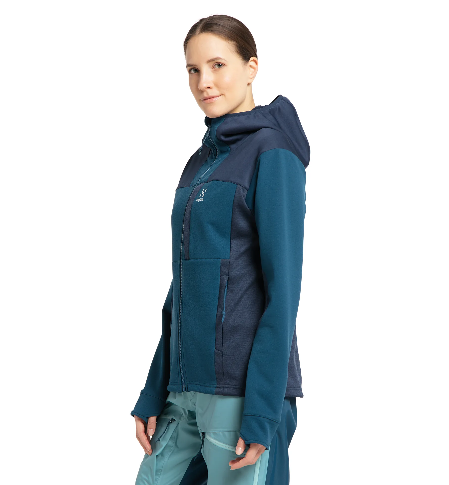 Vassi Mid Hood Women Dark Ocean/Tarn Blue