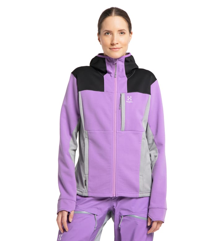 Vassi Mid Hood Women Purple Ice/Concrete