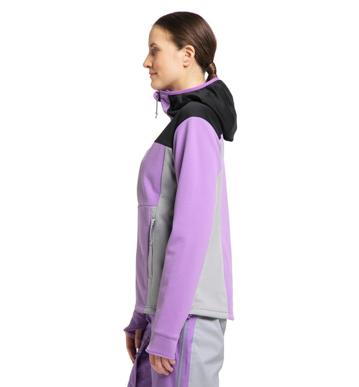 Vassi Mid Hood Women Purple Ice/Concrete