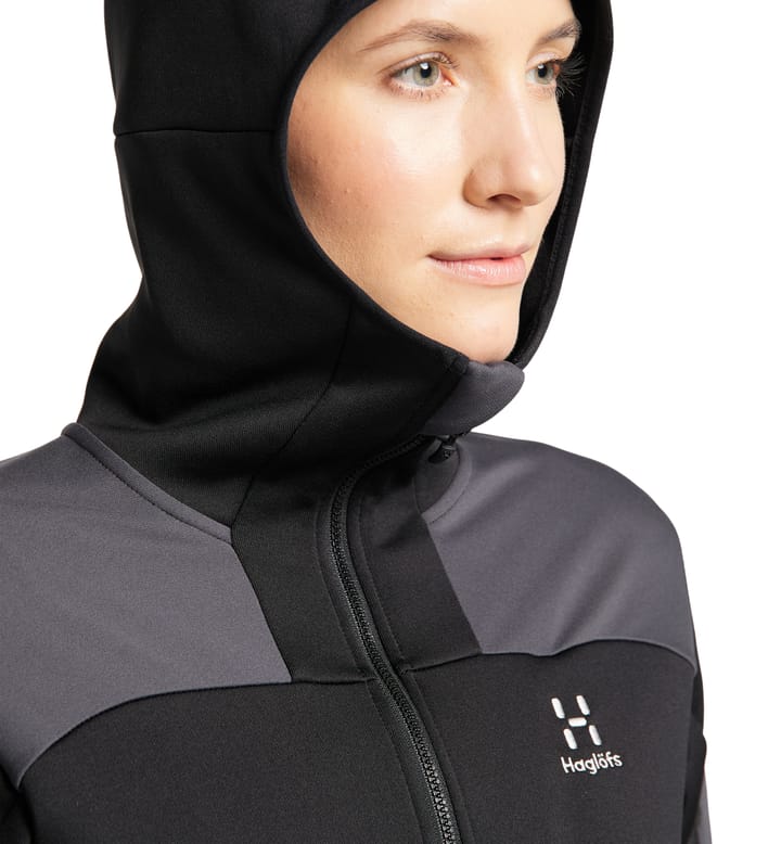 Astral Hood Women True black/Magnetite