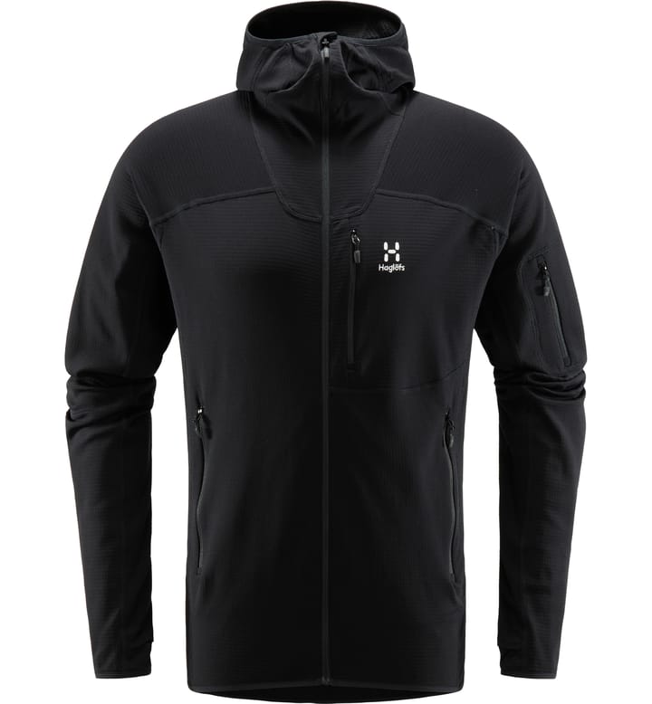 Wool Blend Hood Men True Black