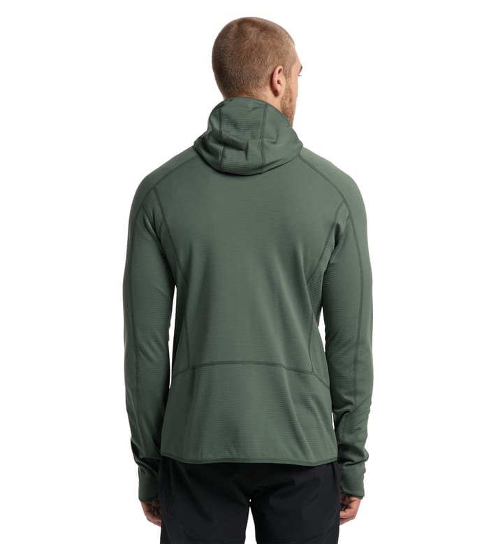 Wool Blend Hood Men Fjell Green