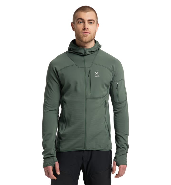 Wool Blend Hood Men Fjell Green Wool Blend Hood Men Fjell Green