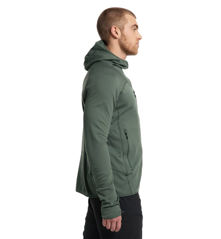 Wool Blend Hood Men Fjell Green