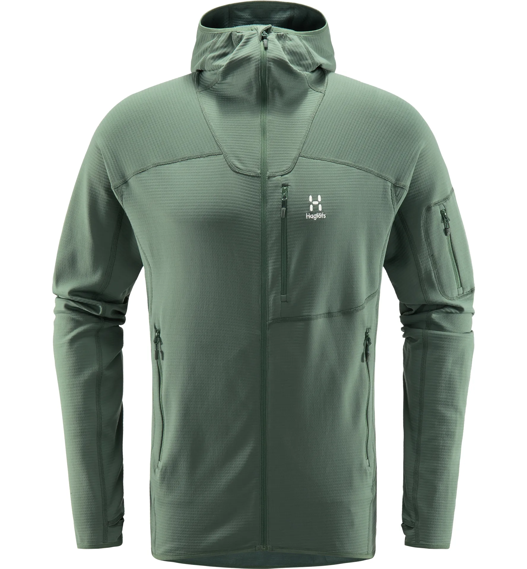 Wool Blend Hood Men Fjell Green