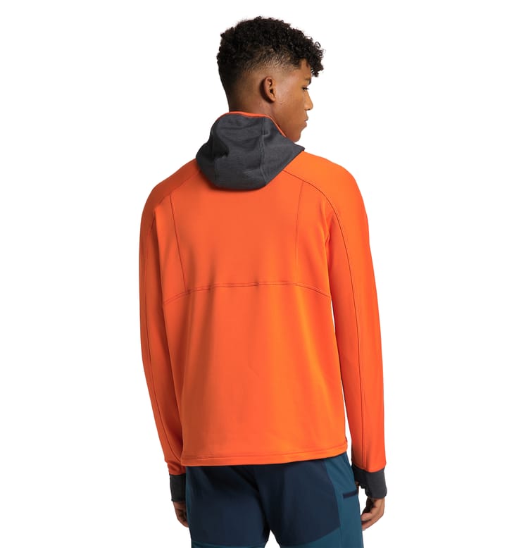 Betula Hood Men Flame Orange/Magnetite