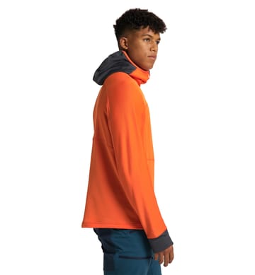 Betula Hood Men Flame Orange/Magnetite