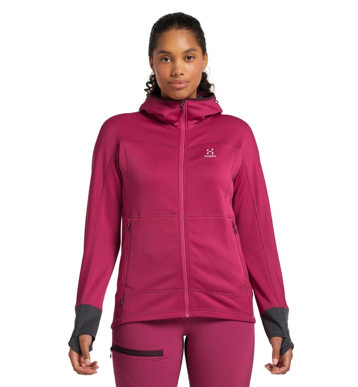 Betula Hood Women Deep Pink/Magnetite