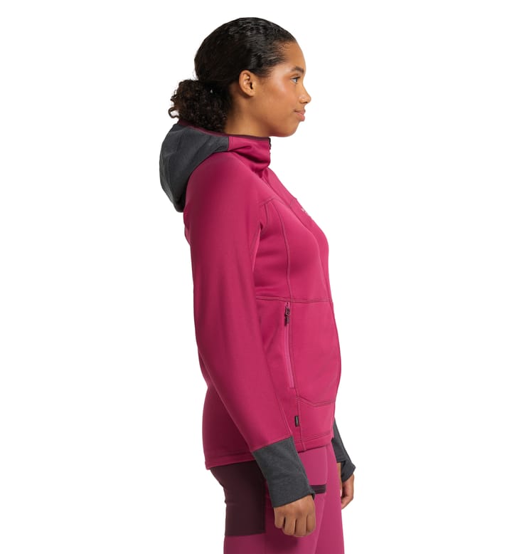 Betula Hood Women Deep Pink/Magnetite