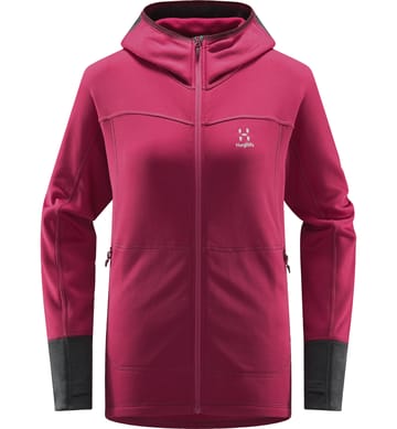 Betula Hood Women Deep Pink/Magnetite