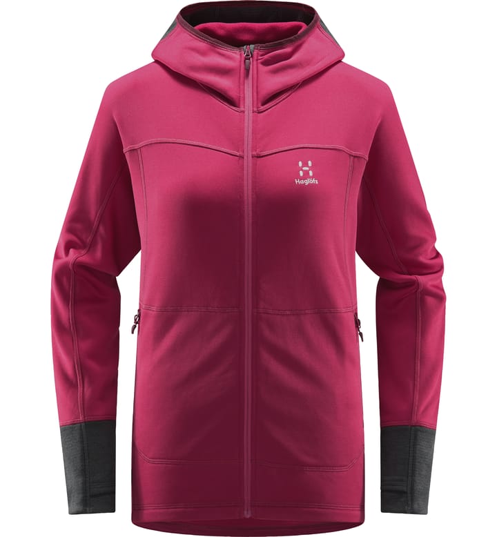 Betula Hood Women Deep Pink/Magnetite