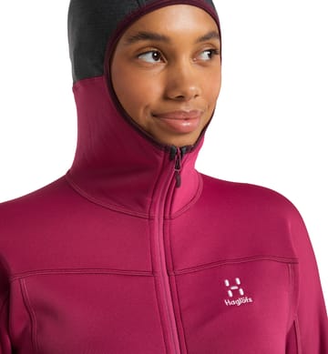 Betula Hood Women Deep Pink/Magnetite