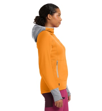 Betula Hood Women Soft Orange/Concrete