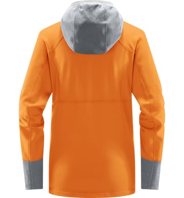 Betula Hood Women Soft Orange/Concrete