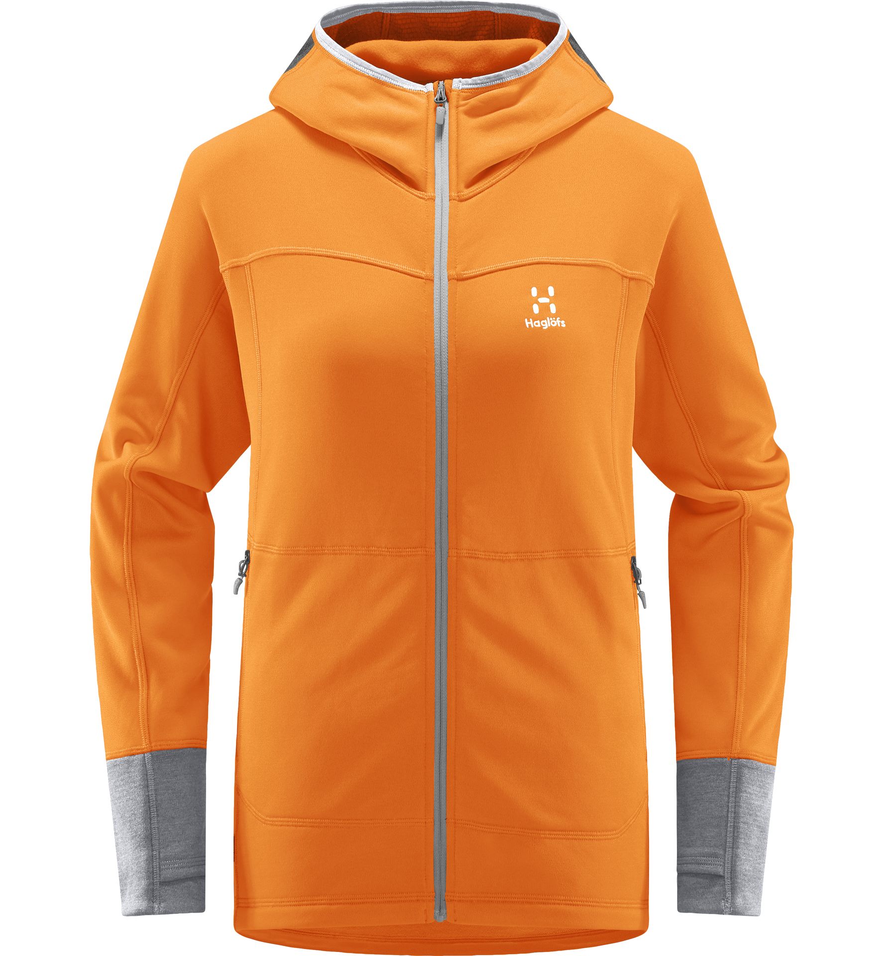 Betula Hood Women Soft Orange/Concrete