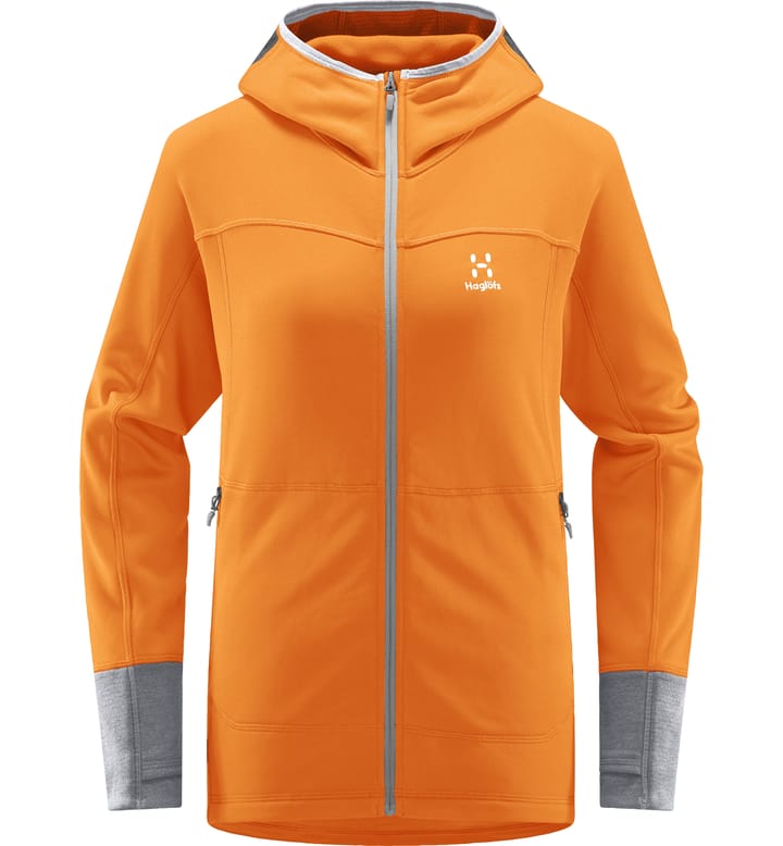 Betula Hood Women Soft Orange/Concrete