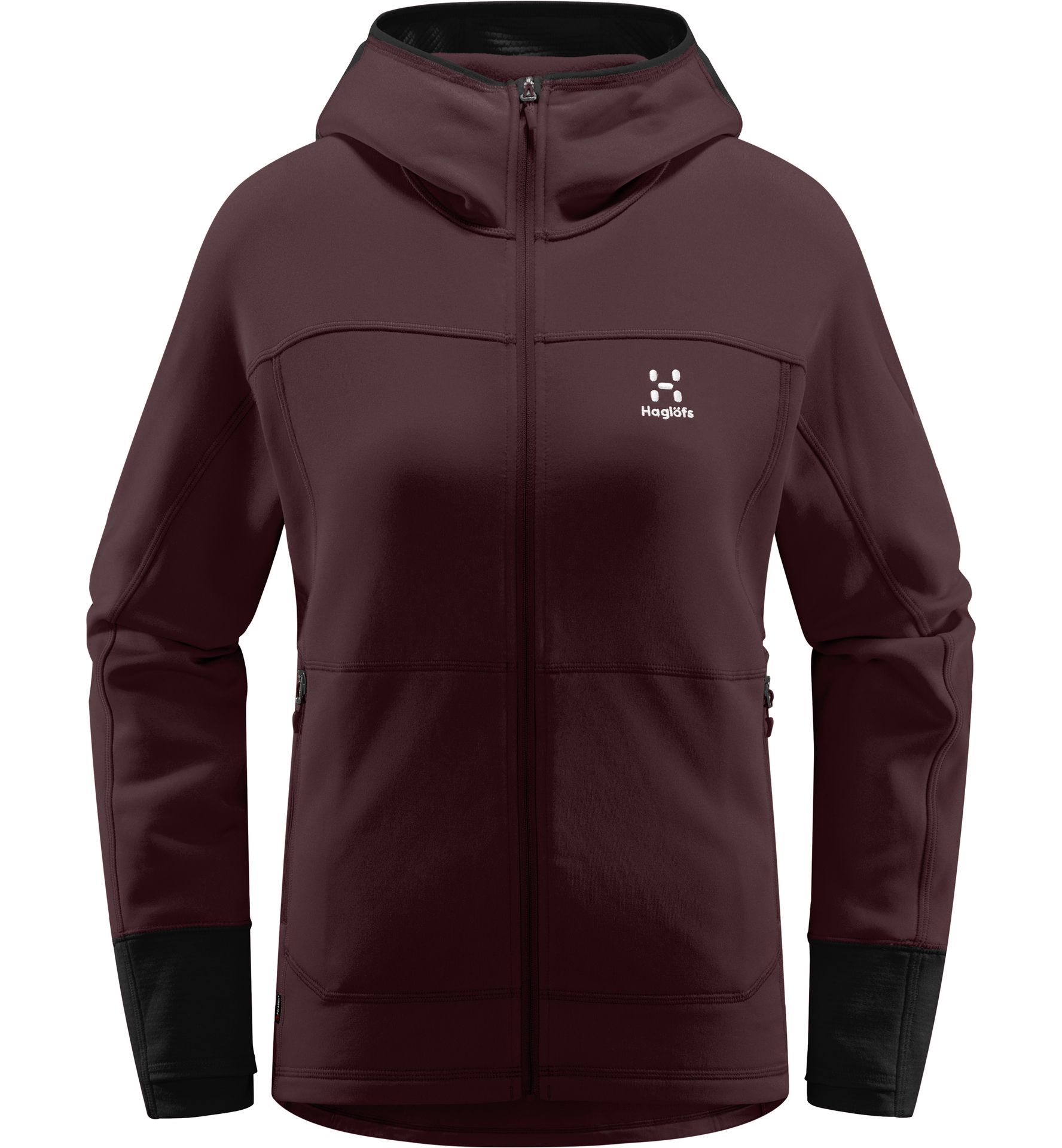 Betula Hood Women Burgundy Brown/True Black