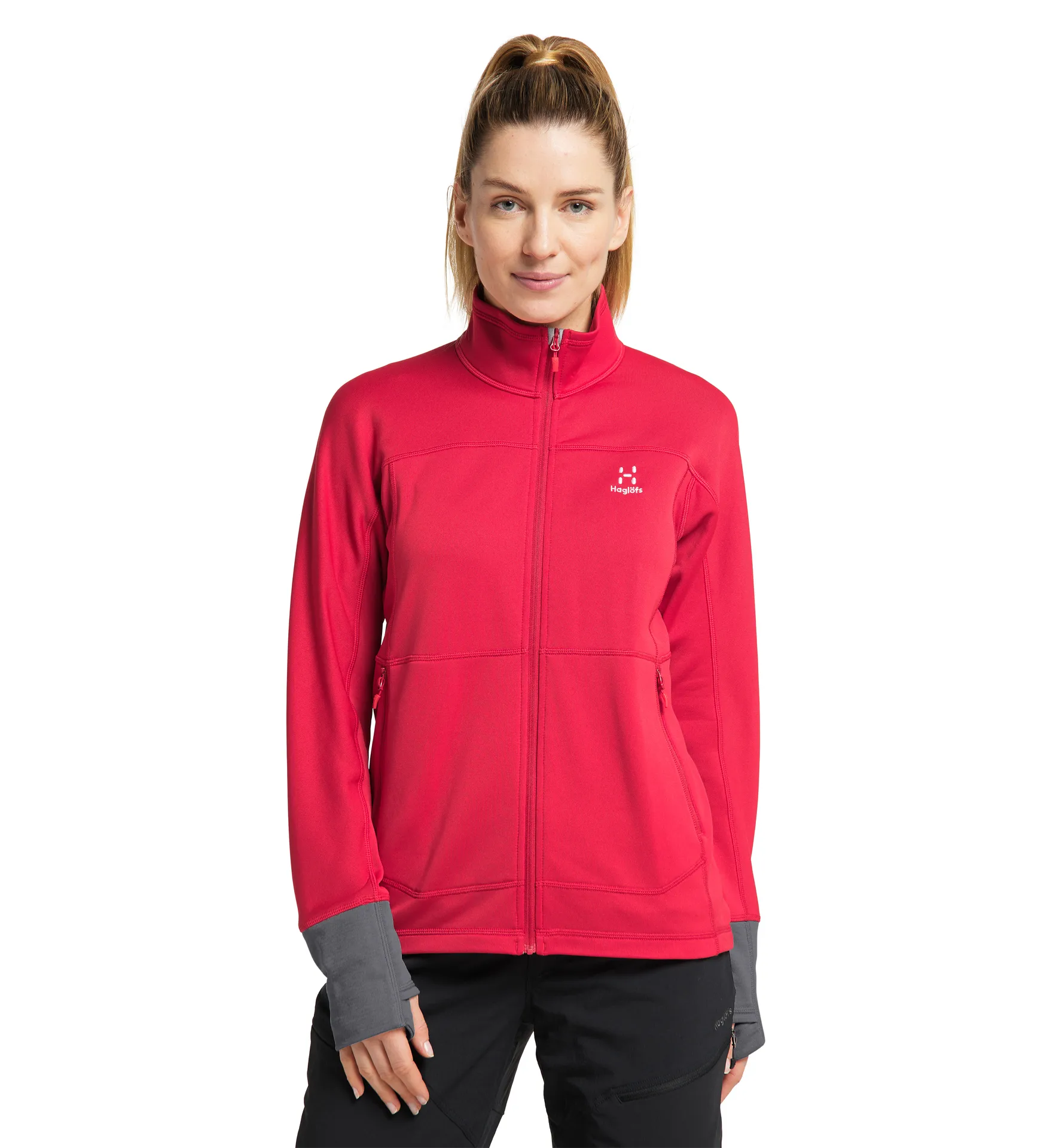 Betula Jacket Women Scarlet Red/Magnetite