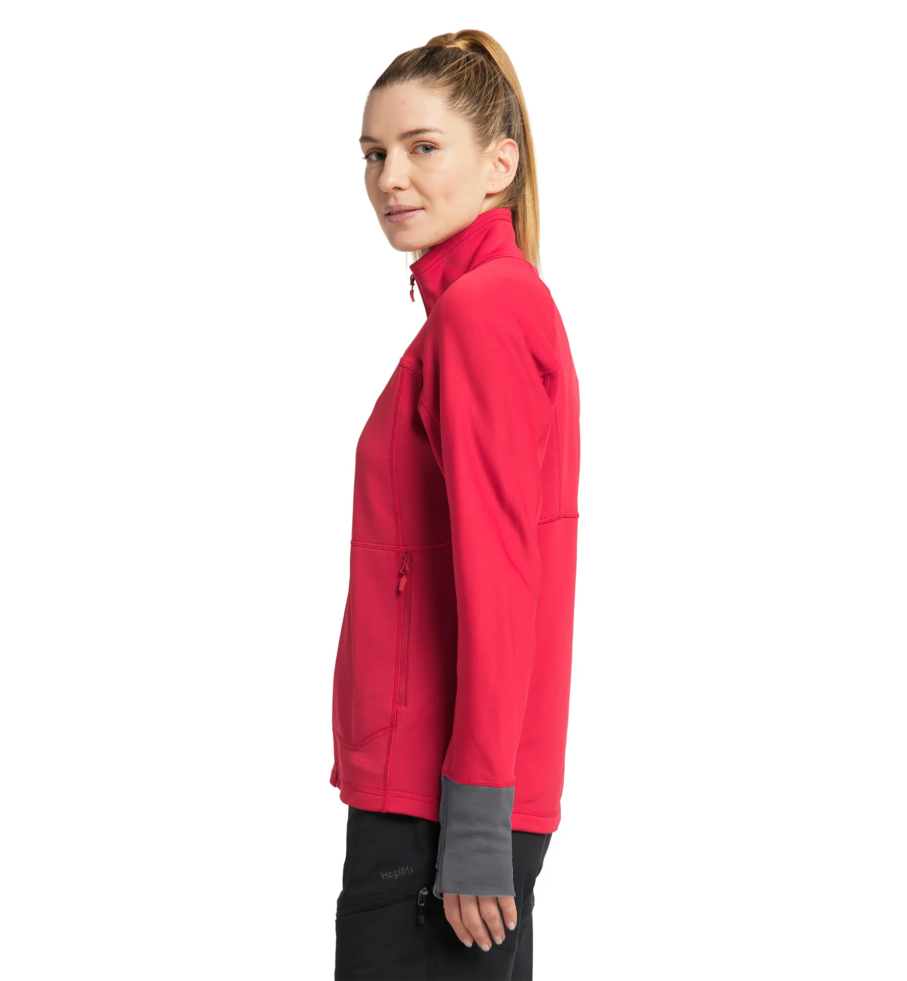 Betula Jacket Women Scarlet Red/Magnetite